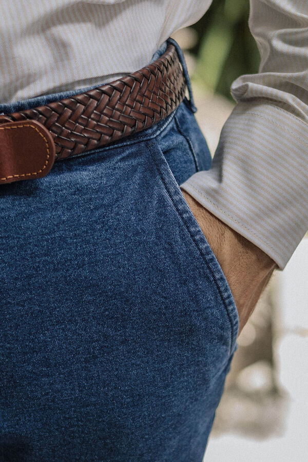 Celopman Chino Slim Denin azul