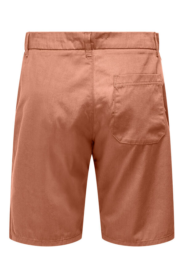 Only & Sons Bermuda chino vermelho