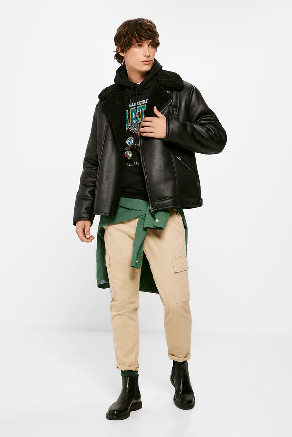 Springfield Cazadora perfecto doble faz negro