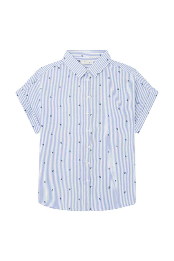 Springfield Blusa B&aacute;sica Algod&atilde;o azul