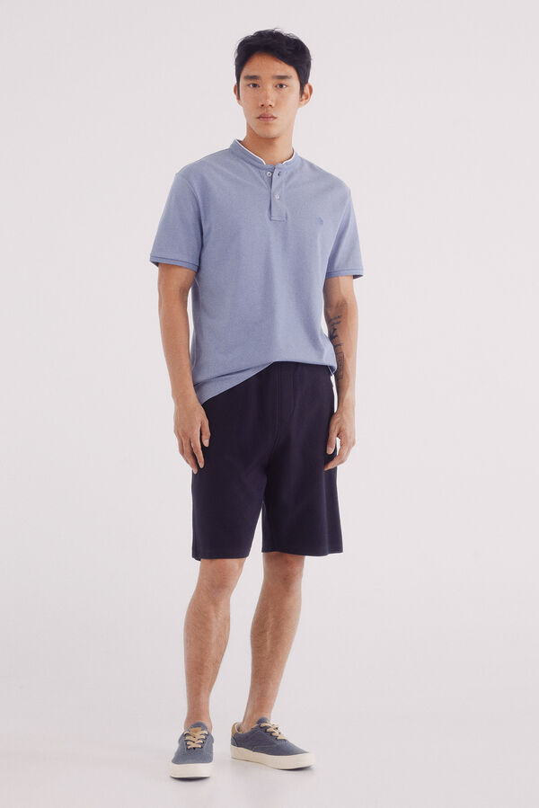 Springfield Polo piqué mao oxford slim fit azul