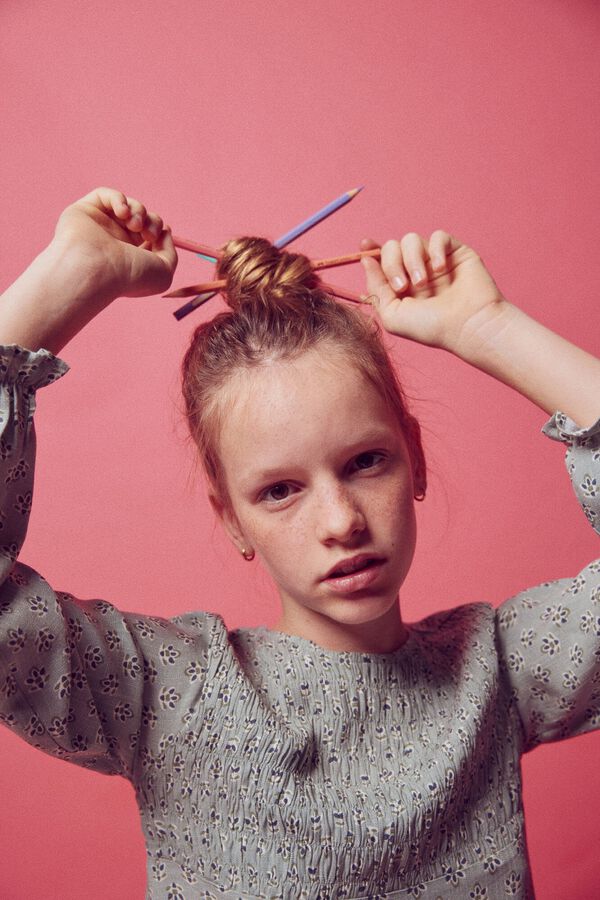 Springfield Kids Vestido estampado flores ni&ntilde;a verde