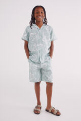 Springfield Kids Bermudas florais para meninos verde