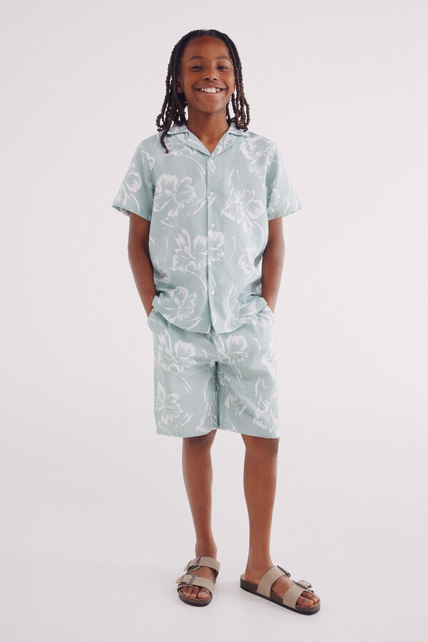 Springfield Kids Bermudas florais para meninos verde