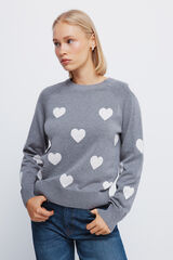 Springfield Jersey intarsia corazones gris
