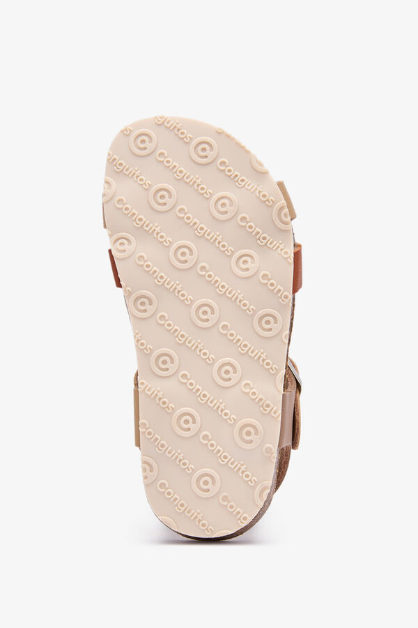 Conguitos Sandalias bio tiras con hebilla blanco