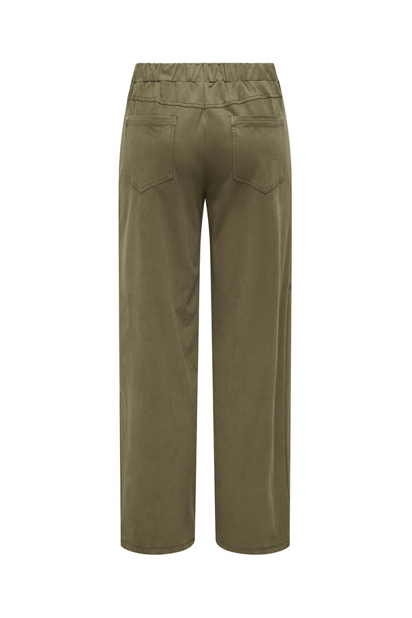 JDY Cal&ccedil;a compridas de camur&ccedil;a cru