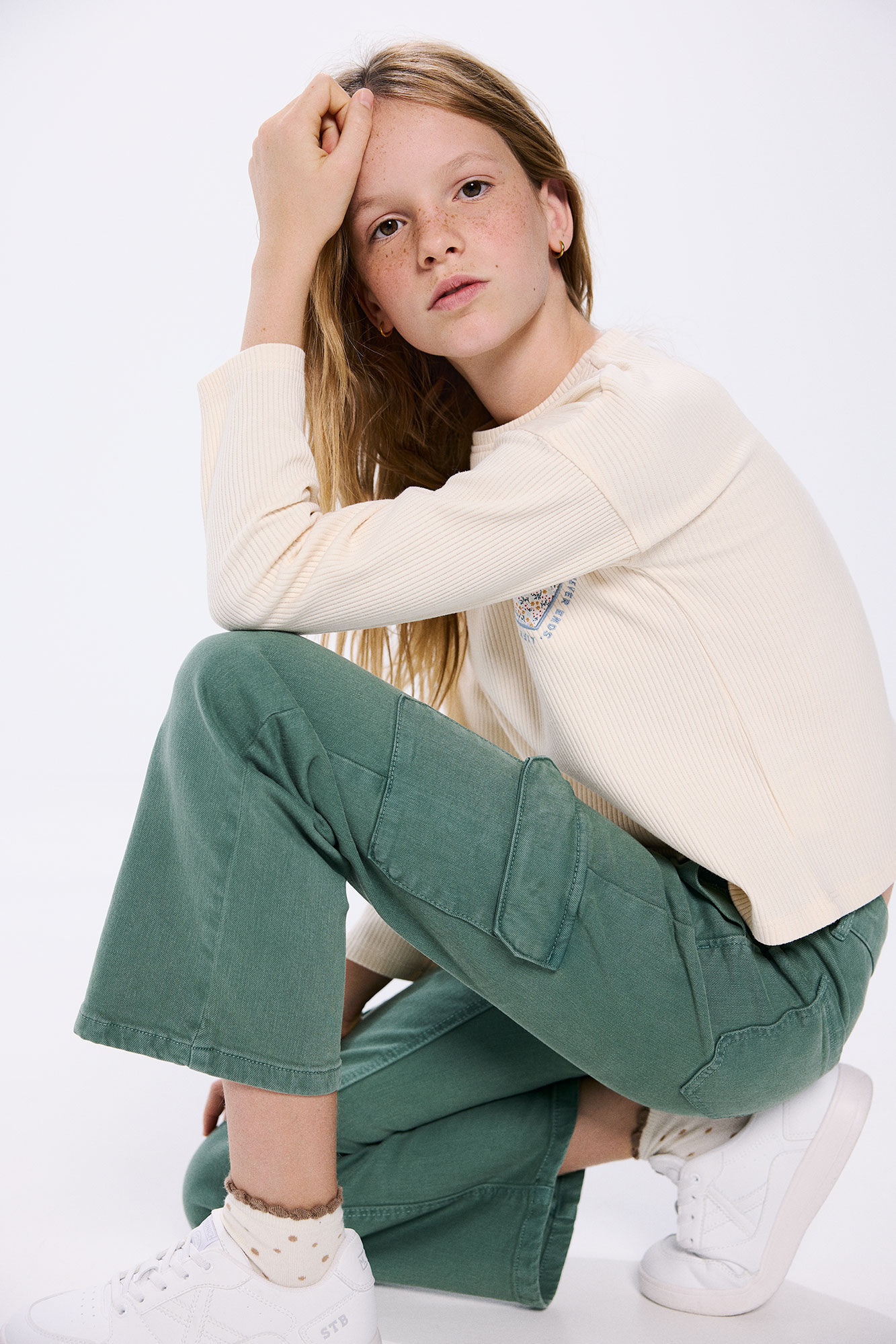 Springfield Kids Cal&ccedil;as cargo flare menina