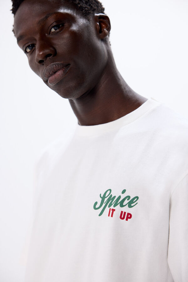 Springfield Camiseta spice it up marfil