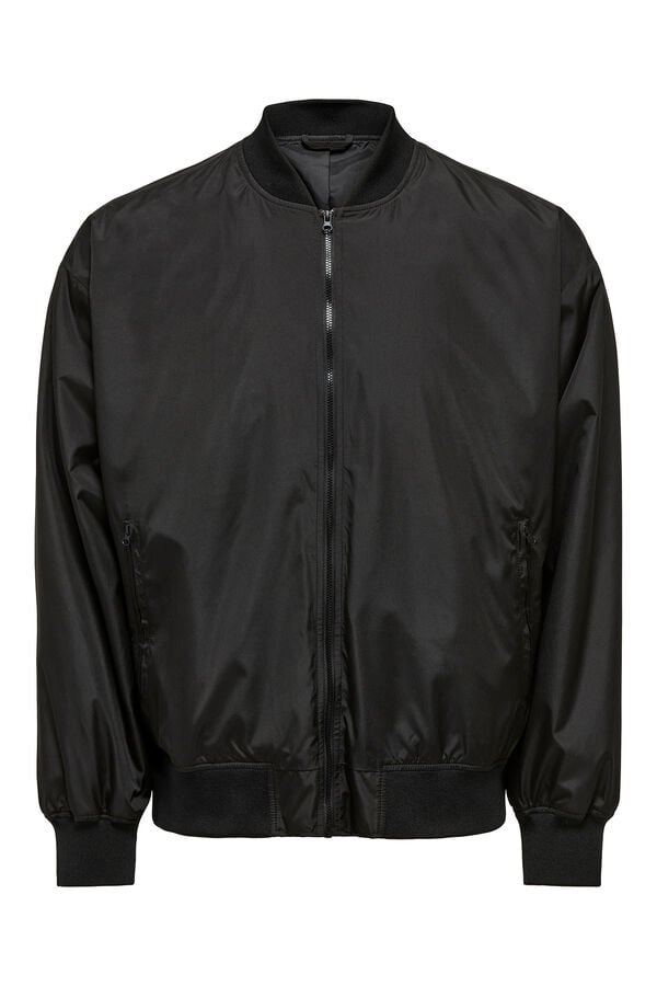Only & Sons Herrenjacke im Bomberjacke. preto