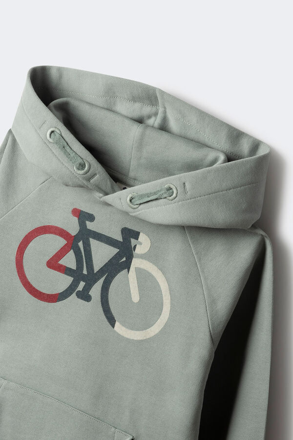 Springfield Kids Sweatshirt com capuz bicicleta menino azul