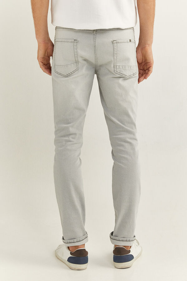 Springfield Jeans skinny cinzentos lavagem clara cinza