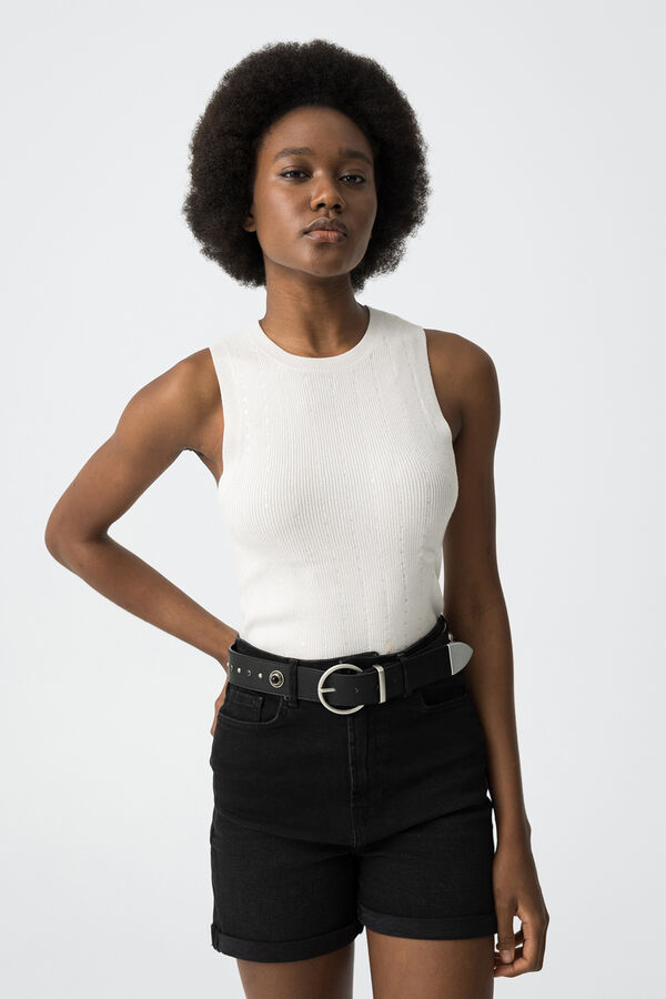 Tiffosi Suéter de malha branco