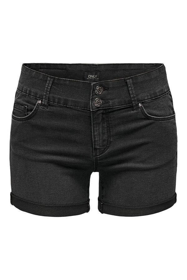 Only Shorts Vaqueros negro