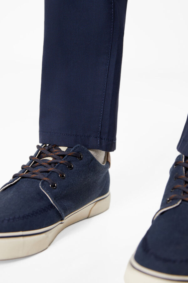 Springfield Chino micro estampado azul