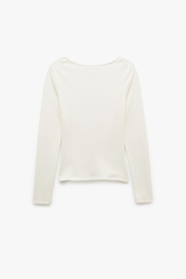Koton Camiseta de manga larga nude