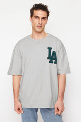 Trendyol T-shirt oversize cinzento