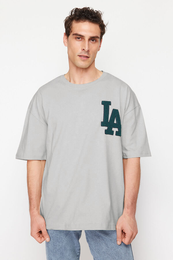 Trendyol T-shirt oversize cinzento