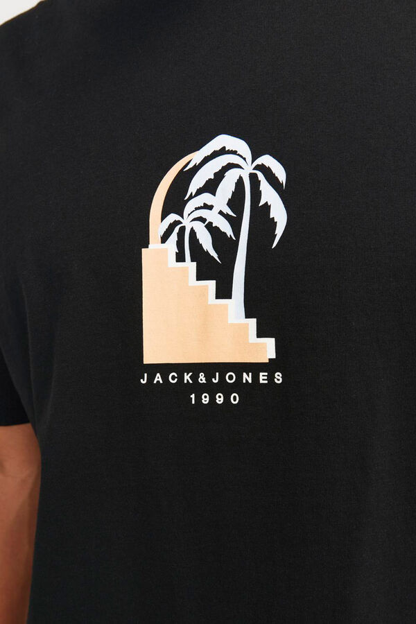 Jack & Jones Camiseta relaxed fit algod&oacute;n negro
