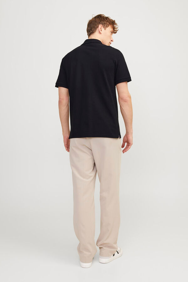 Jack & Jones Polo estándar fit negro