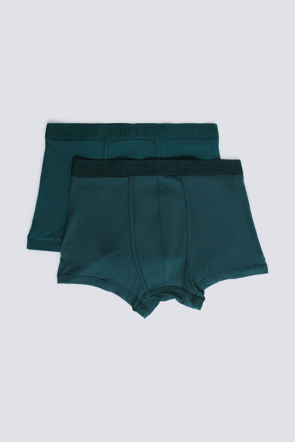 Springfield Pack de 2 boxers em microfibra azul