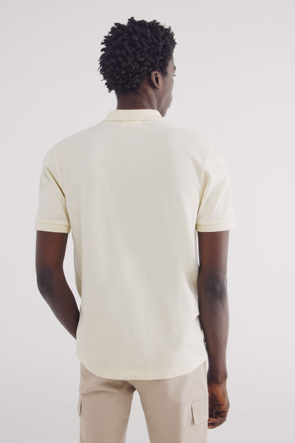 Springfield Polo piqué básico regular fit amarillo