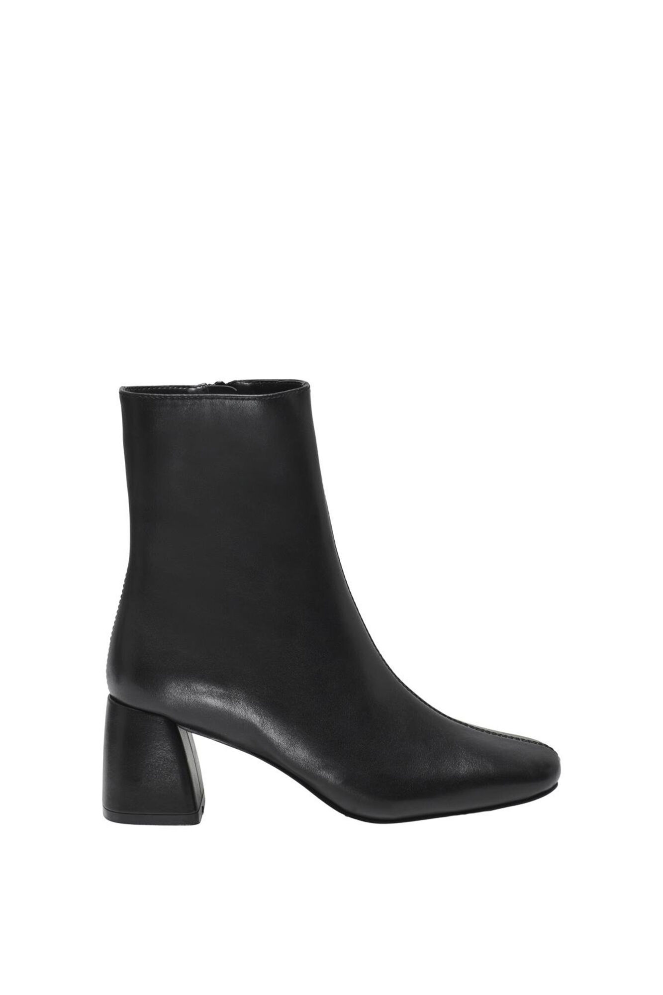 Only Botines de polipiel con tac&oacute;n cuadrado