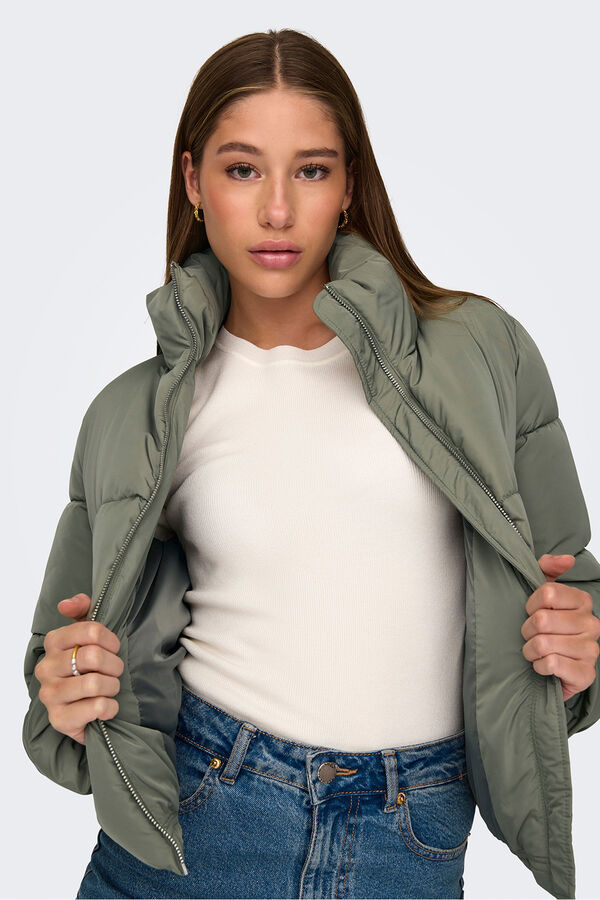 JDY Casaco acolchoada cinzento