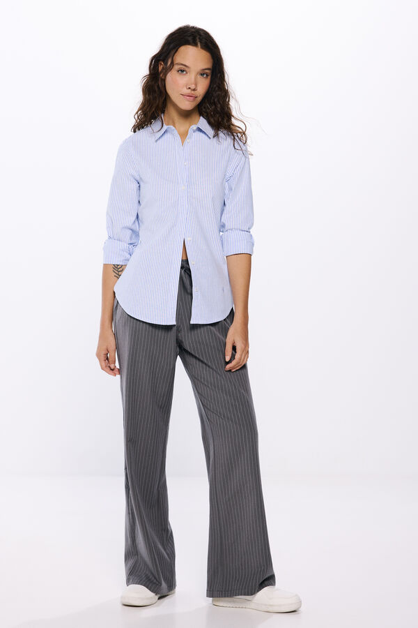 Springfield Camisa Oxford azul