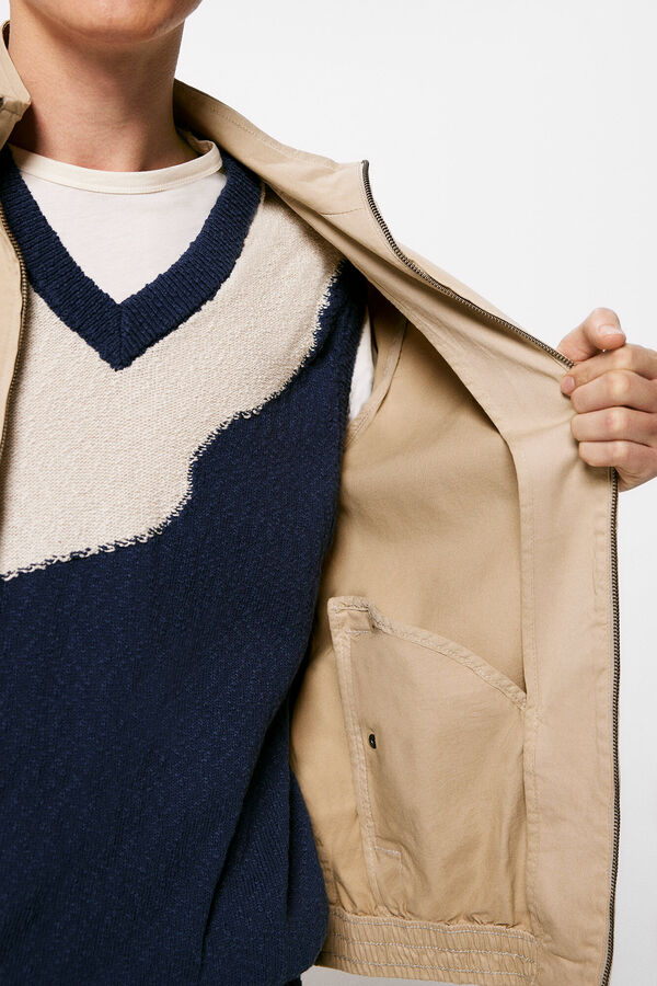 Springfield Blus&atilde;o leve lavado bege