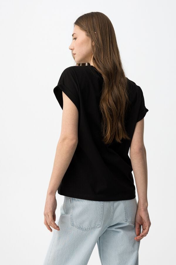 Tiffosi Camiseta estampada negro