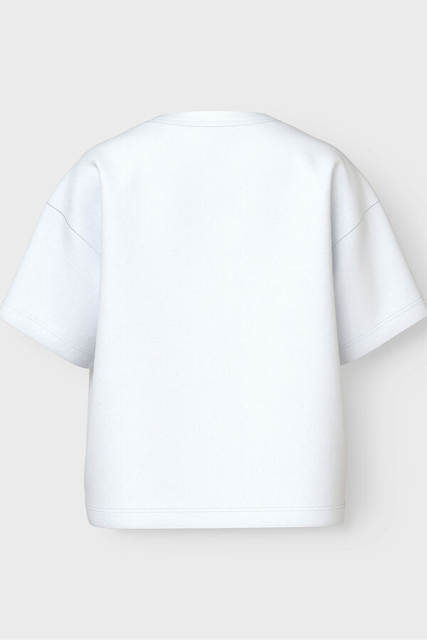 Name It Camiseta manga curta para menina branco