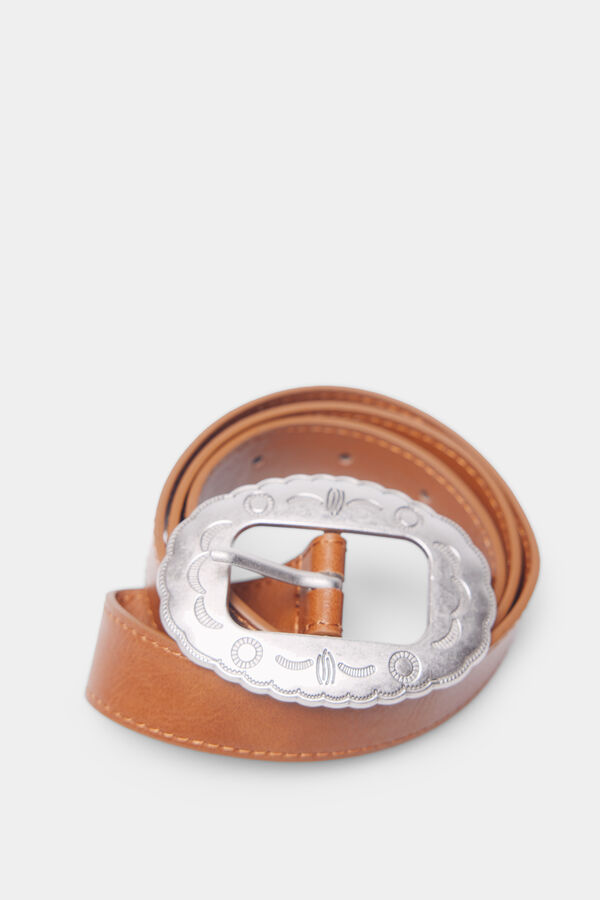 Springfield Cintur&oacute;n hebilla cowboy estampado