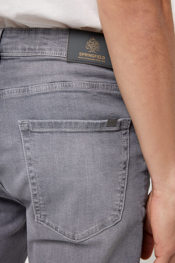 Springfield Jeans skinny gris lavado medio gris