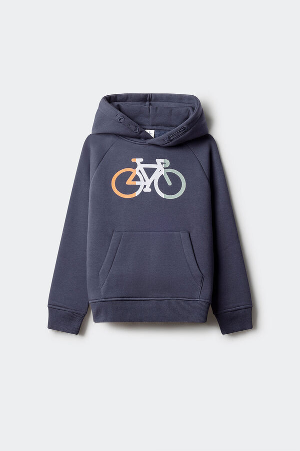 Springfield Kids Sweatshirt infantil com capuz para capuz azul