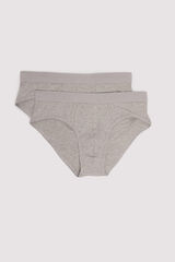 Springfield Pack 2 slips b&aacute;sicos gris