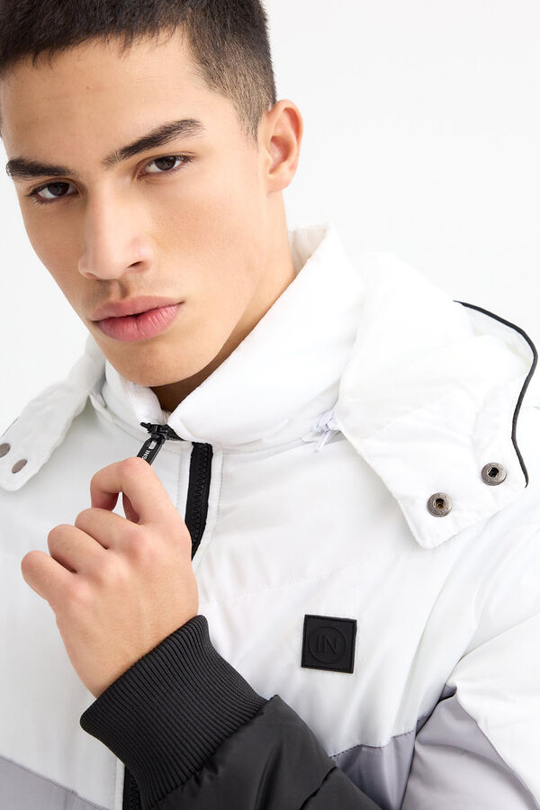 Inside Cazadora Acolchada Con Capucha negro