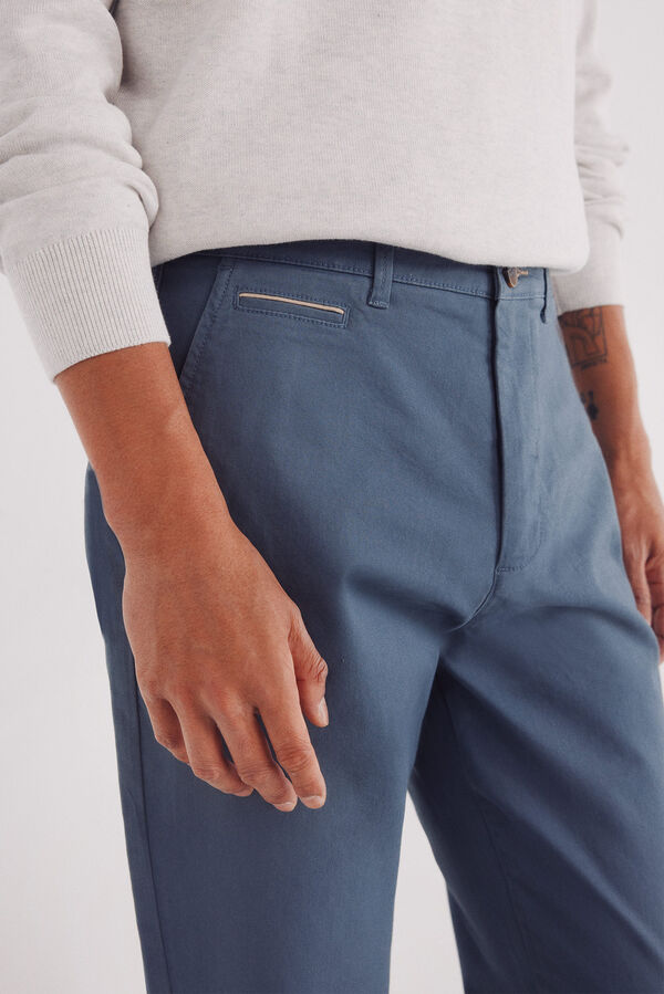 Springfield Pantal&oacute;n chino slim fit azul