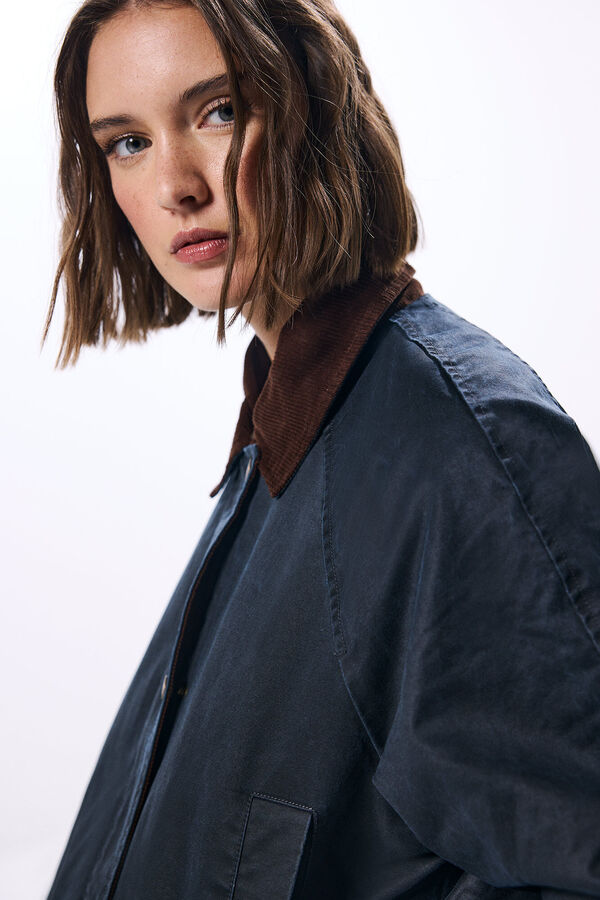 Springfield Parka encerada azul