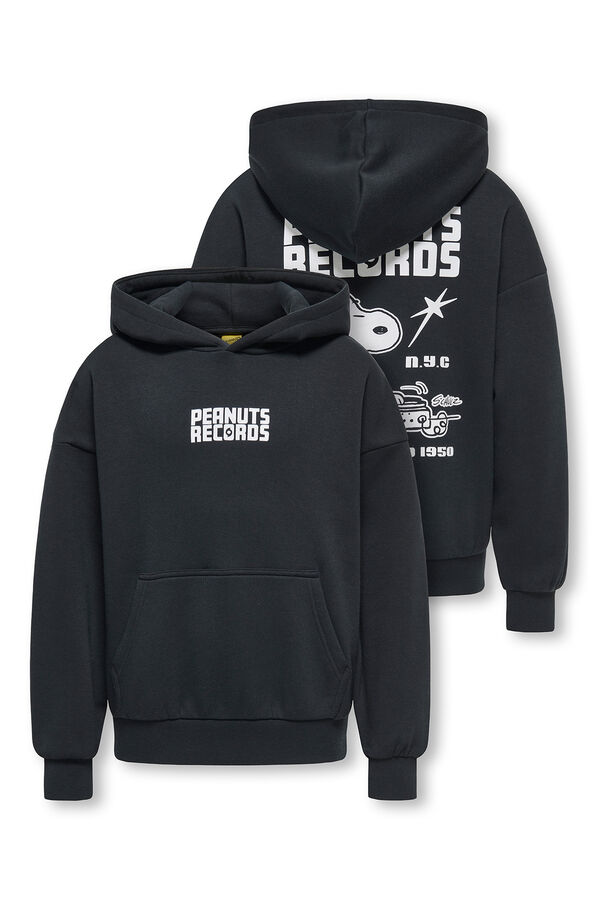 Only & Sons Junior Sweatshirt Snoopy com capuz preto