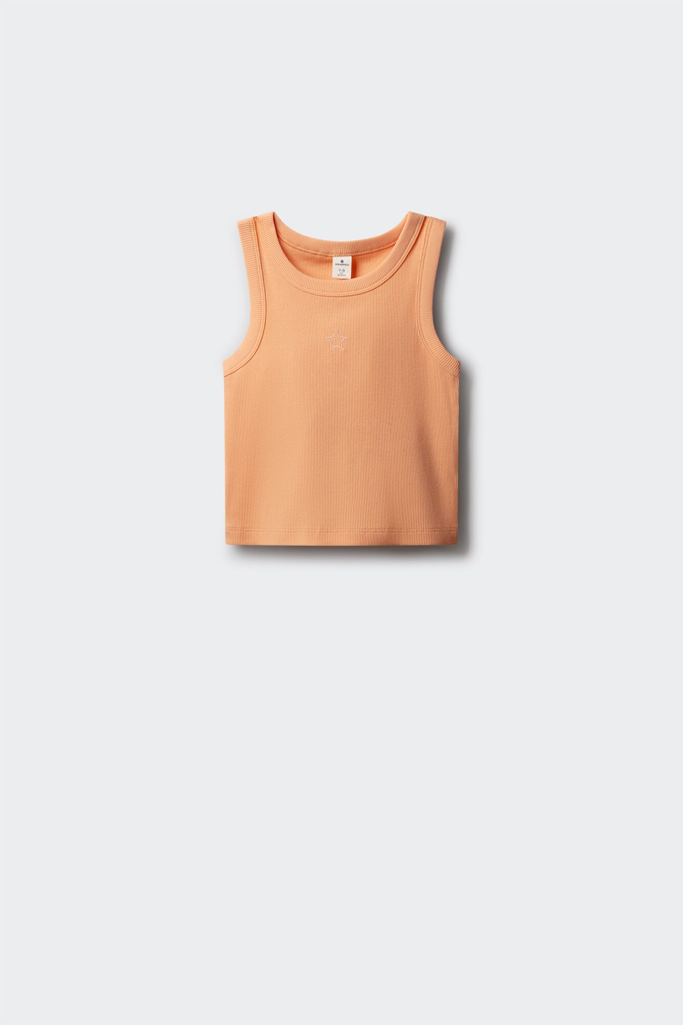 Springfield Kids Top rib bordado estrella ni&ntilde;a