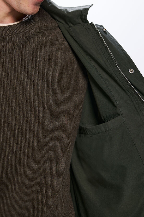 Springfield Parka curta e leve estampado