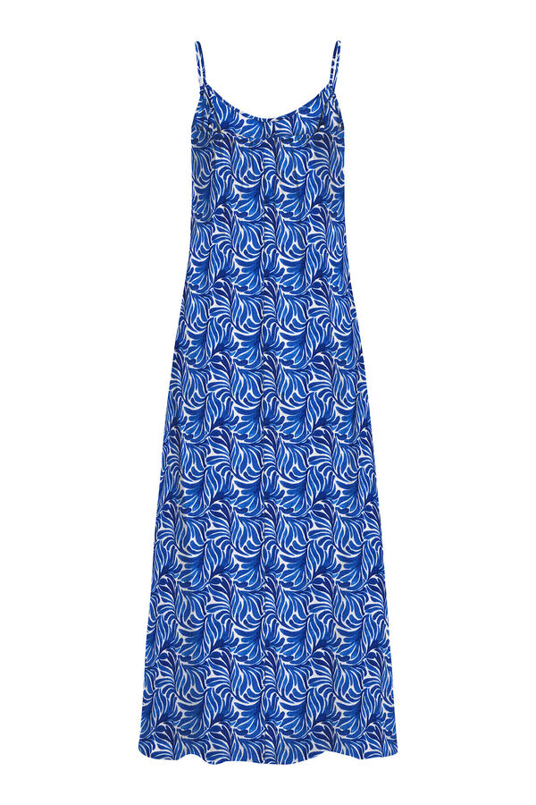 Only Vestido de al&ccedil;as comprido azul