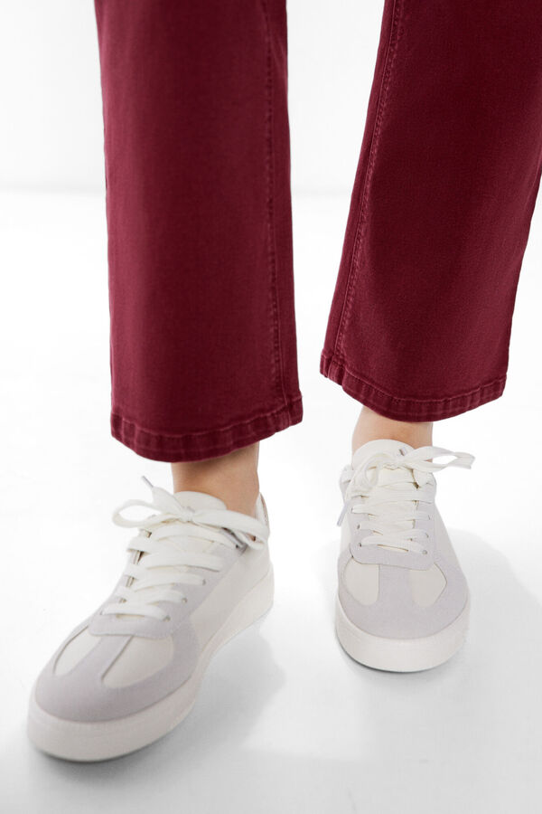 Springfield Jeans Color Kick Flare burdeos