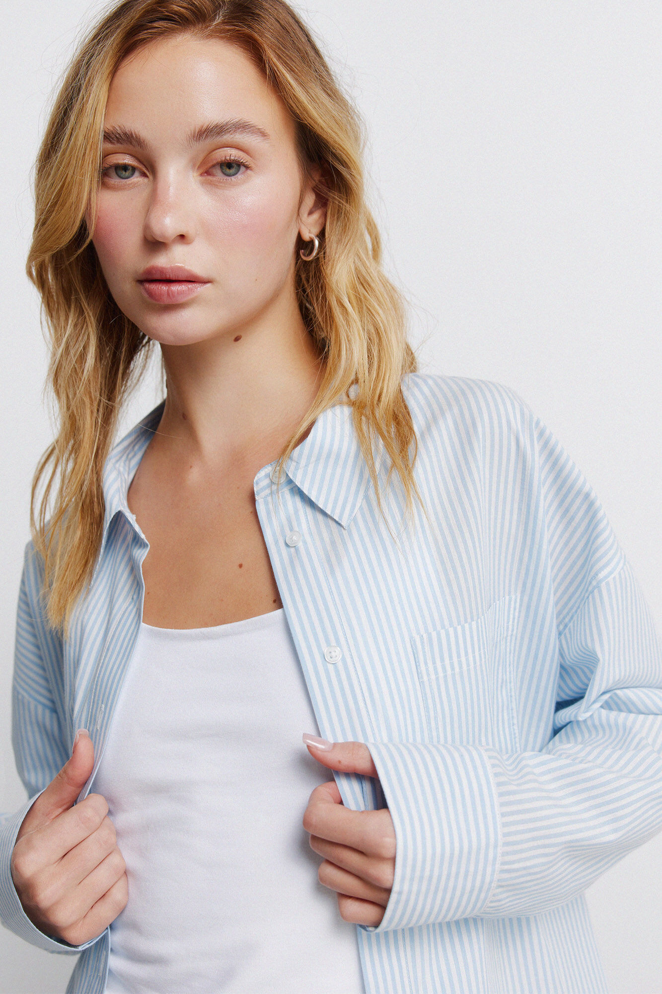 Springfield Camisa oversize &agrave;s riscas