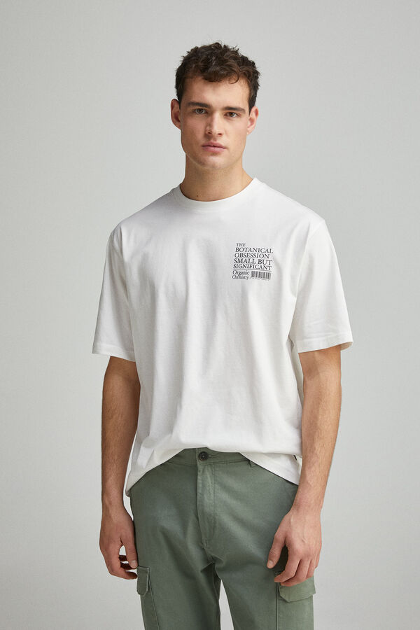 Springfield Camiseta botanical obsession marfil