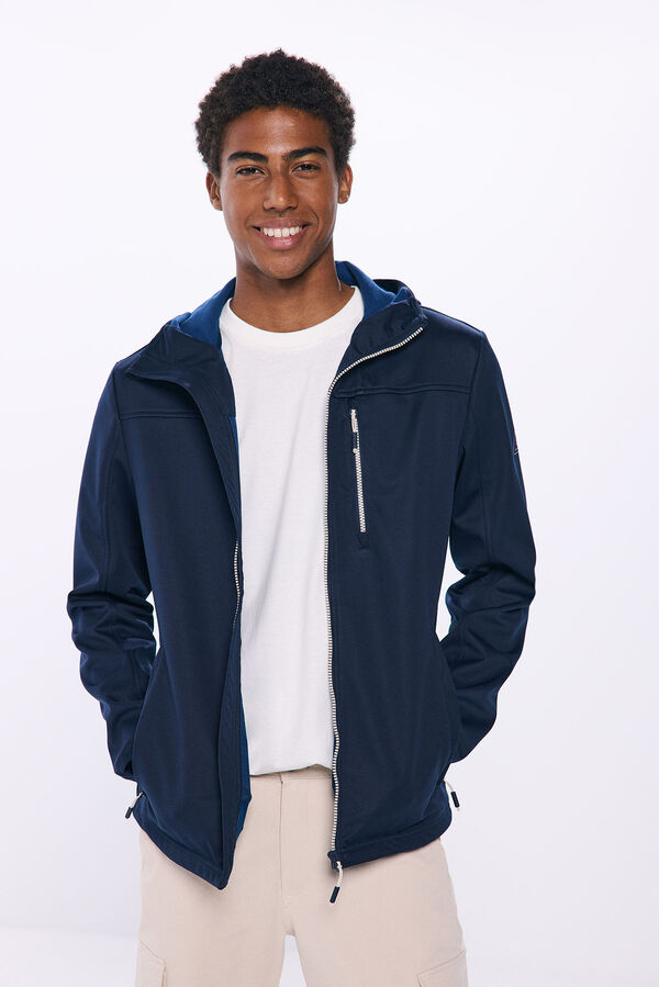 Springfield Parka t&eacute;cnica shoftshell azul