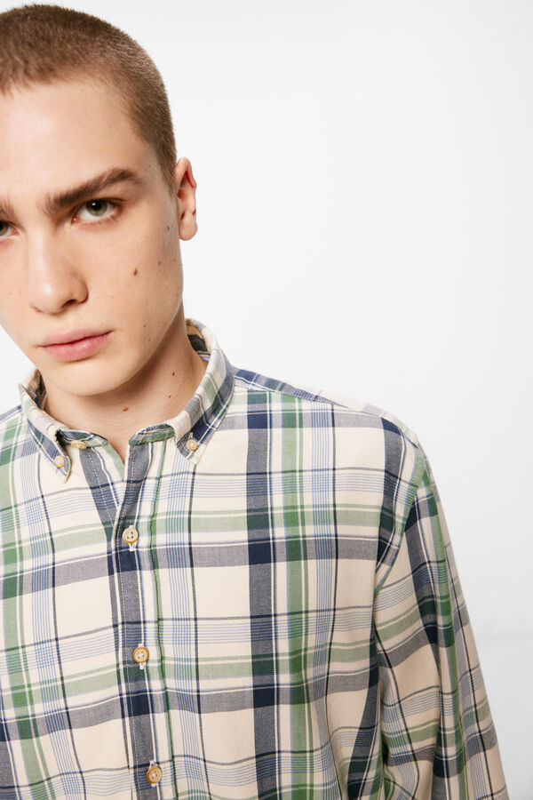 Springfield Camisa aos quadrados branco