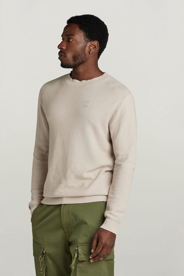 G-STAR Camisola de malha musgo  bege