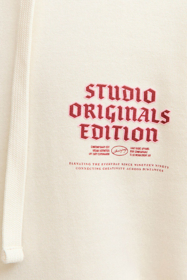 Jack & Jones Sweatshirt capuz do est&uacute;dio branco